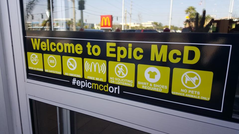 <p>“Welcome to Epic McD,” the front door beckons. </p>