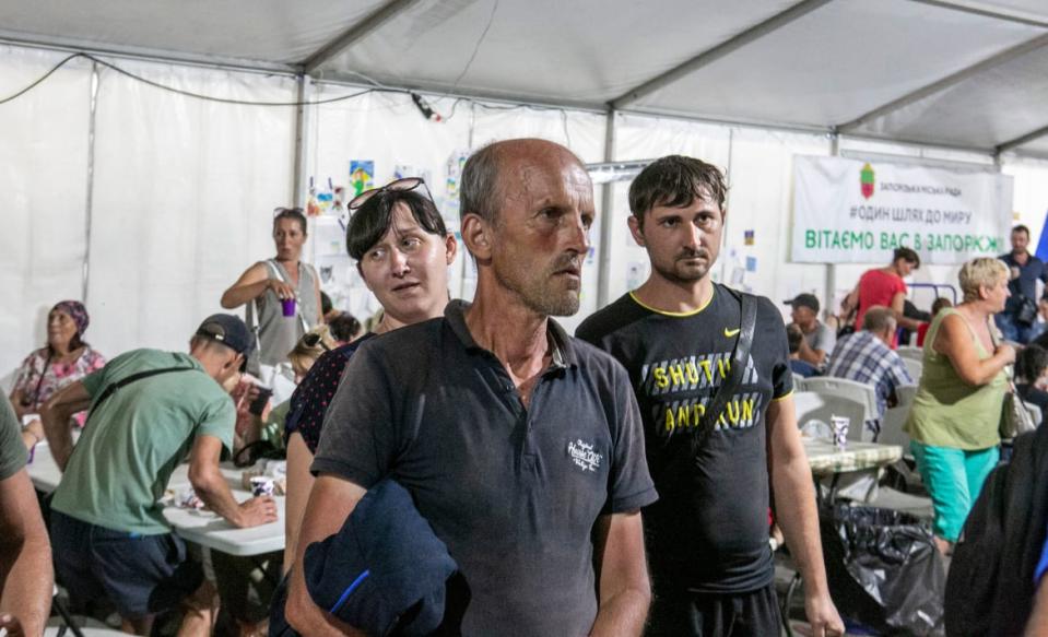 <div class="inline-image__caption"><p>Ukrainians from different parts of the country who fled the southern parts of Ukraine at the epicenter of the city of Zaporizhzhya.</p></div> <div class="inline-image__credit">Asmaa Waguih</div>