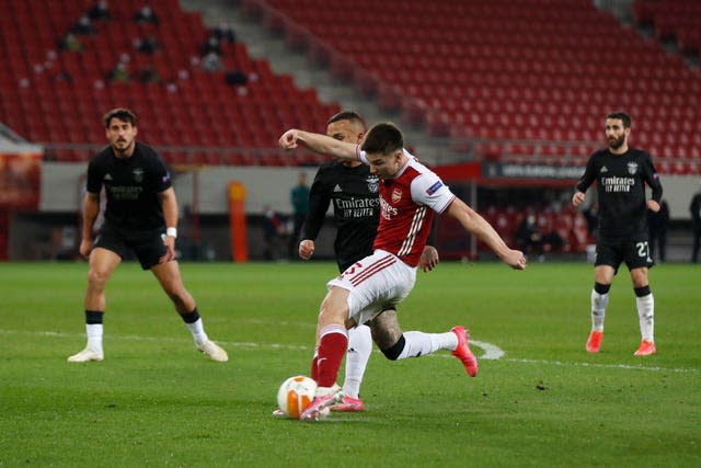 Kieran Tierney scored Arsenal's second goal