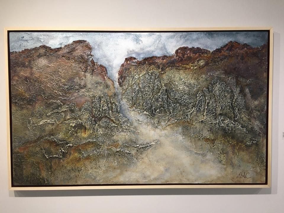 "Georgetown Erosion V" by artist David Crain is one of the pieces on exhibit in his solo show, "...a continuum..." at River Oaks Square Arts Center.