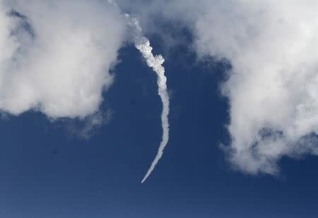 India's Polar Satellite Launch Vehicle (PSLV-C25), carrying the Mars orbiter, blasts off from the Satish Dhawan Space Centre in Sriharikota, about 100 km (62 miles) north of Chennai November 5, 2013. REUTERS/Babu/Files