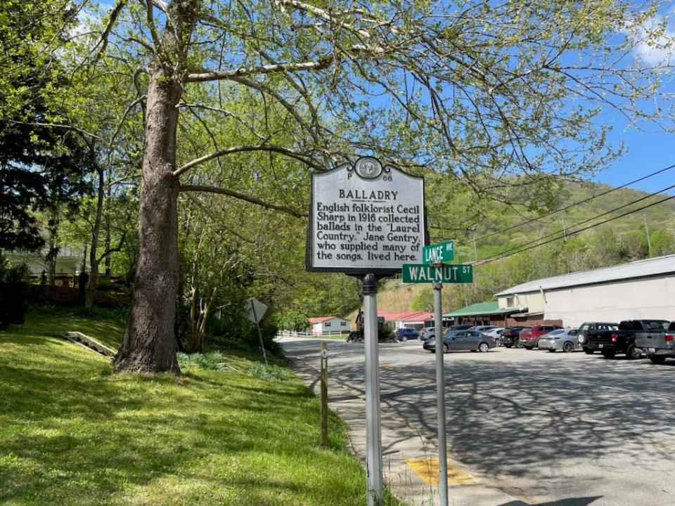 On Cecil Sharp's trips to the Appalachian Mountains of North Carolina for his 1916 book, he collected more songs from Hot Springs' Jane Hicks Gentry than any other artist.