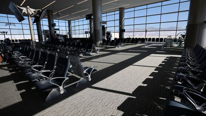 A newly opened area of Concourse A is pictured at Salt Lake City International Airport in Salt Lake City on Tuesday, Oct. 31, 2023.13 new gates, along with new concessions, are now open.
