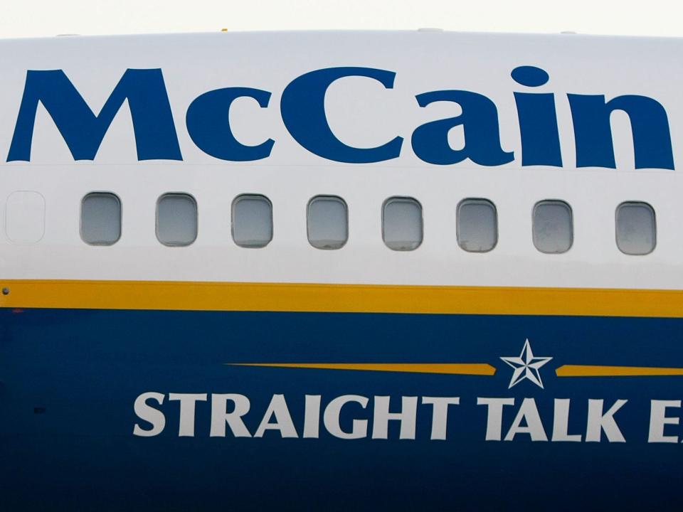 John McCain Campaign Plane