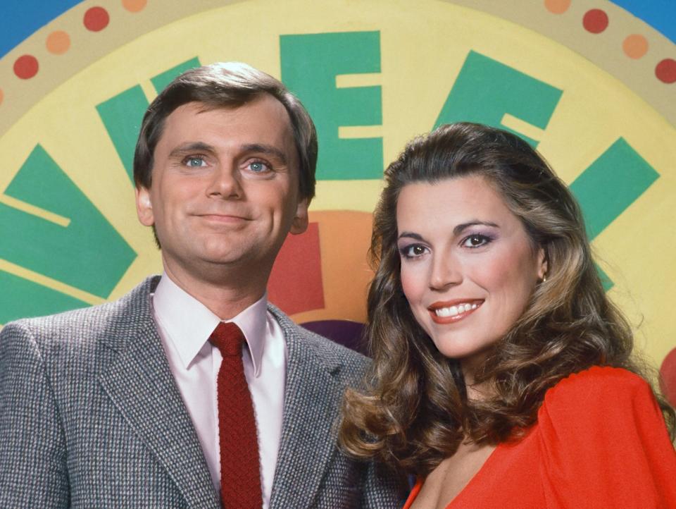 Pat Sajak and Vanna White.