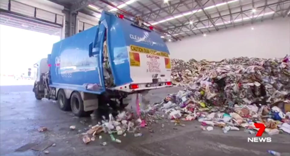 China is refusing to buy some of Western Australia’s recycling because it is contaminated. Source: 7News