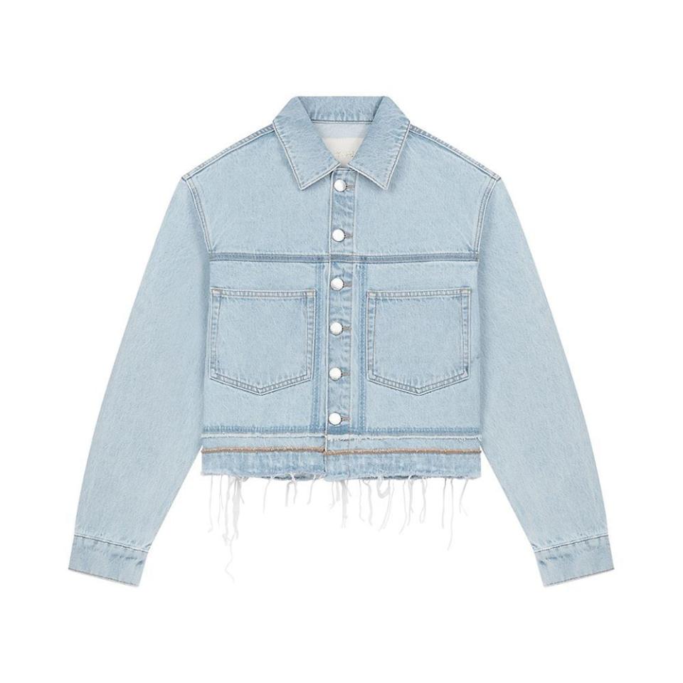 10) Berga Denim Fray Jacket