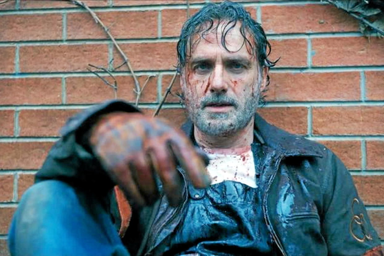 Andrew Lincoln campe toujours le rôle du valeureux Rick Grimes, dans The Walking Dead : The Ones Who Live, mais sous un jour plus vulnérable. La série est à retrouver sur Paramount+ à partir du 29 mars 2024.   - Credit:AMC / Paramount+