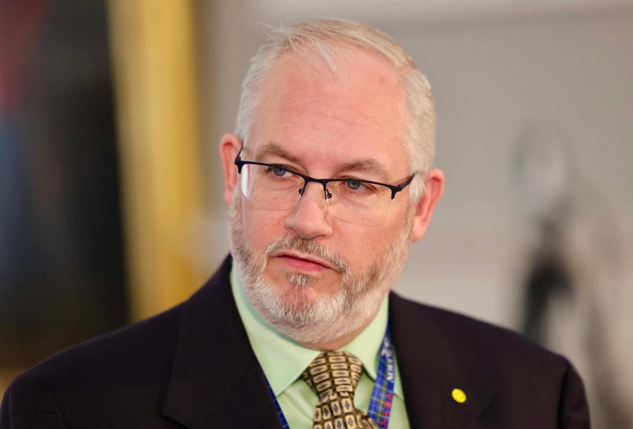 Nova Scotia's Minister of Justice Brad Johns has named 16 people to a panel that will review policing in Nova Scotia. (Robert Short/CBC - image credit)