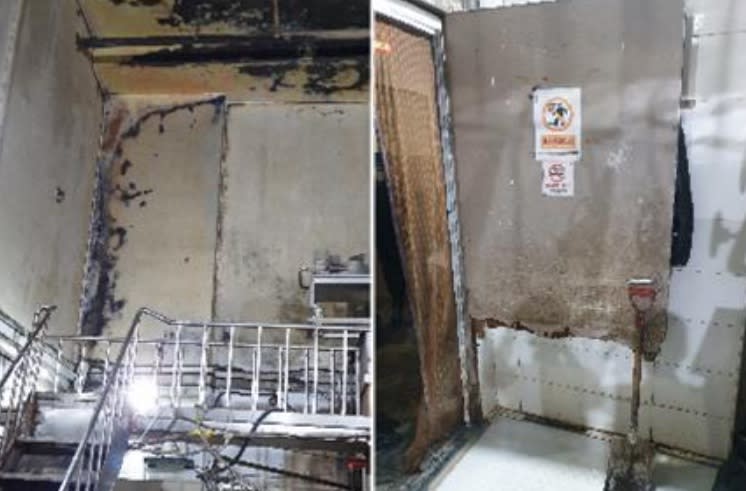 Photos of the premises of Dolford Food Manufacturing, which had hygiene lapses such as cockroach infestation. (PHOTO: Singapore Food Agency)