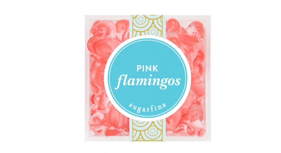 <p><em><a rel="nofollow noopener" href="https://www.harveynichols.com/brand/sugarfina-/2521544-pink-flamingos-gummy-sweets-139g/p3001228/" target="_blank" data-ylk="slk:Harvey Nichols, £8.95;elm:context_link;itc:0;sec:content-canvas" class="link ">Harvey Nichols, £8.95</a></em> </p>