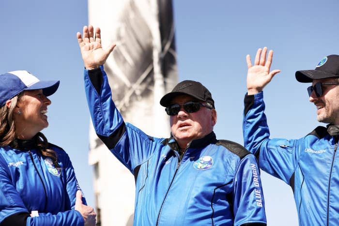 William Shatner waving