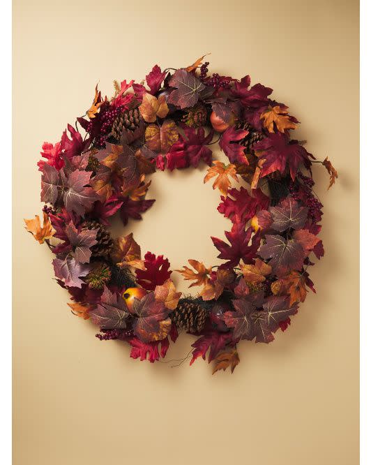 Maple And Pomegranate Wreath