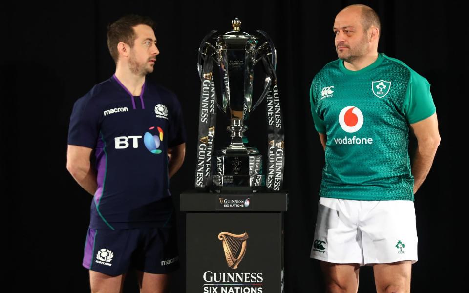 Scotland captain Greig Laidlaw and Ireland captain Rory Best - Getty Images Europe