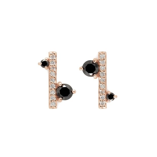 <p>Anna Sheffield Diamond Dusted Meridian Stud Rose Gold, Black Diamond and White Diamond, $575, <a href="https://www.annasheffield.com/collections/fine-jewelry-best-sellers/products/diamond-dusted-meridian-stud-rose-gold-black-diamond-white-diamond" rel="nofollow noopener" target="_blank" data-ylk="slk:available here;elm:context_link;itc:0;sec:content-canvas" class="link ">available here</a>.</p>