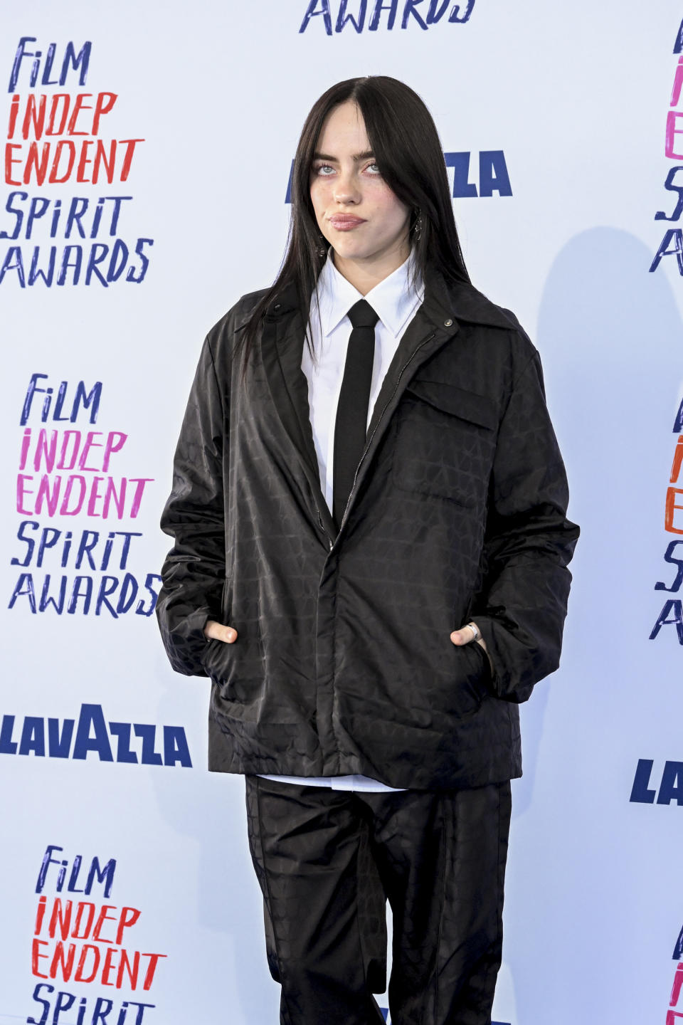 Billie Eilish at the 2024 Film Independent Spirit Awards held at the Santa Monica Pier on February 25, 2024 in Santa Monica, California.