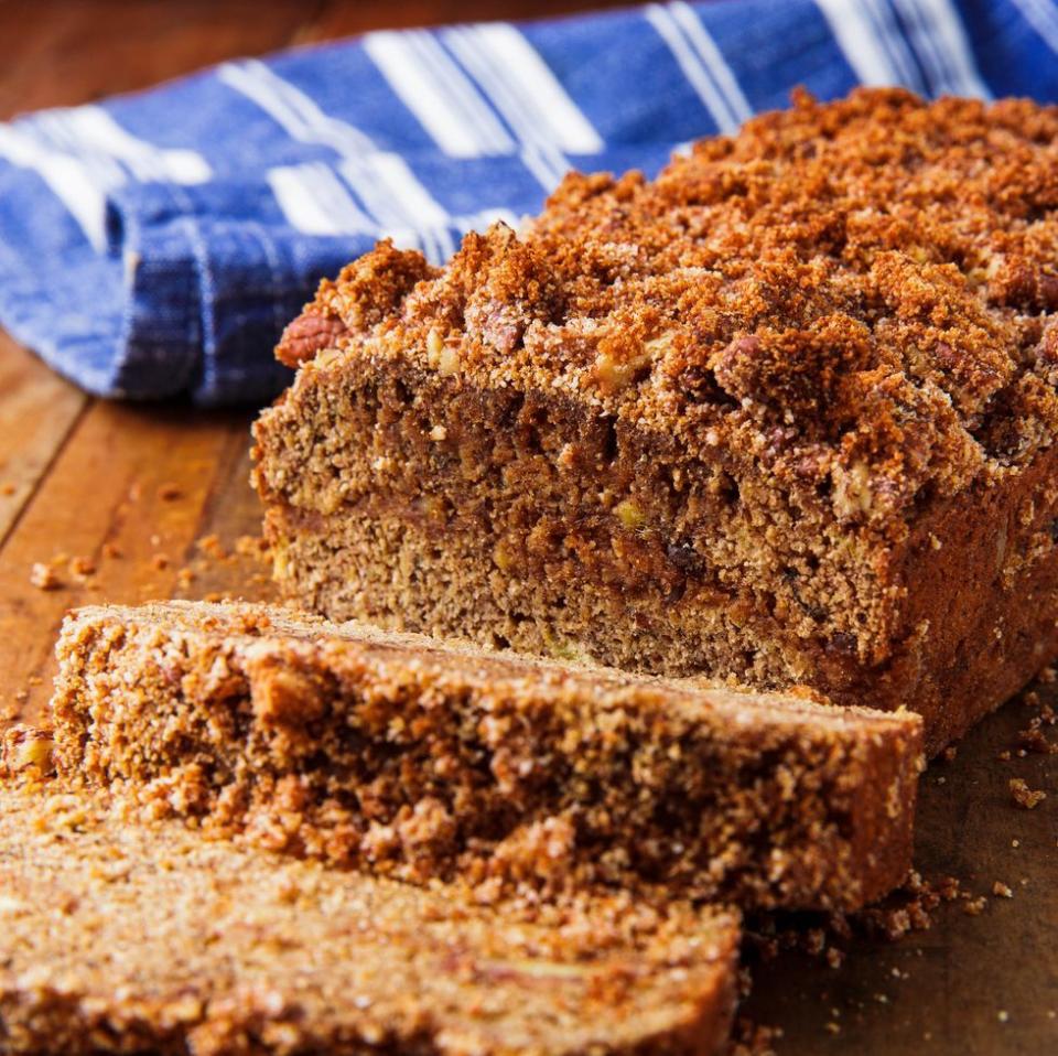 <p>If you love baking with coconut flour, you know one thing: It can produce some very dry baked goods. This coconut flour banana bread is totally moist</p><p>Get the <a href="https://www.delish.com/uk/cooking/recipes/a34726386/paleo-coconut-flour-banana-bread-recipe/" rel="nofollow noopener" target="_blank" data-ylk="slk:Coconut Flour Banana Bread;elm:context_link;itc:0;sec:content-canvas" class="link ">Coconut Flour Banana Bread</a> recipe.</p>