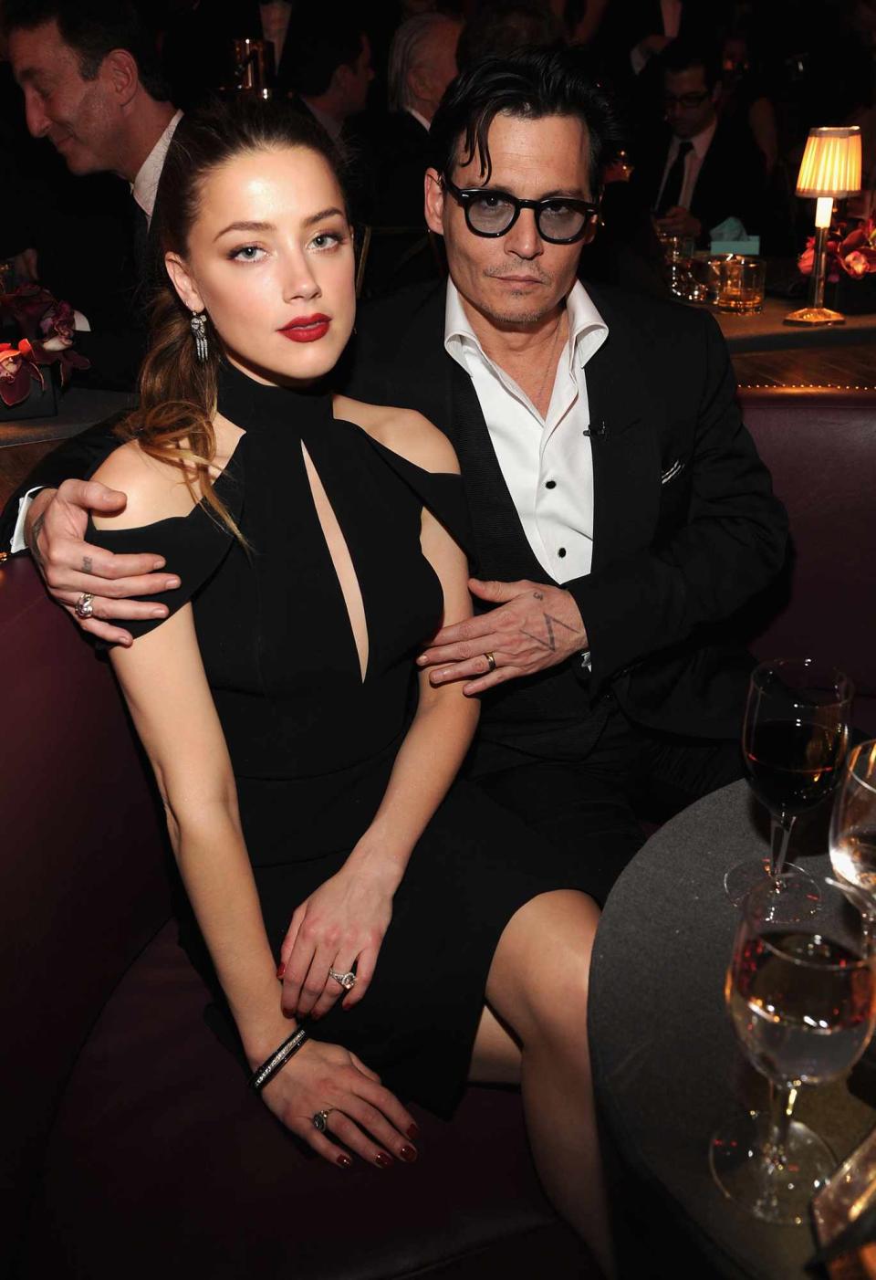Amber Heard and Johnny Depp attend Spike TV's "Don Rickles: One Night Only" in New York City