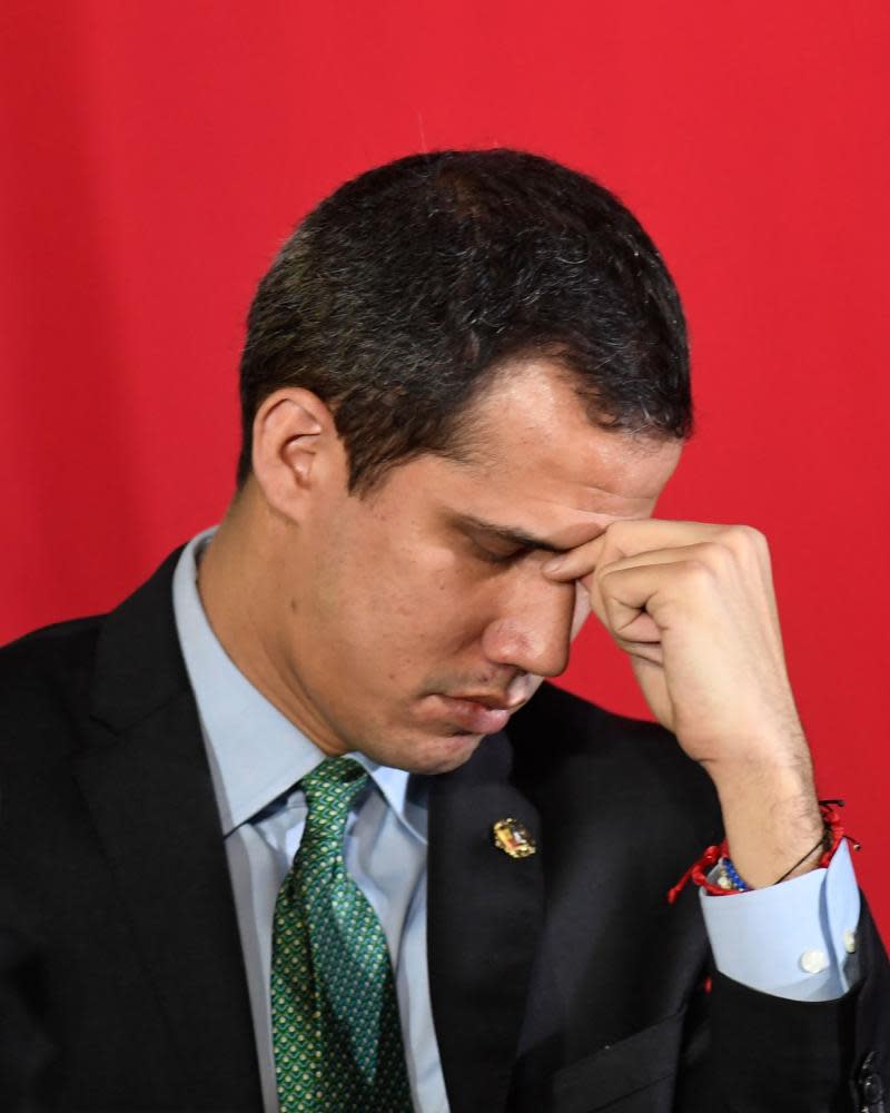 The opposition leader Juan Guaido called the raid ‘regrettable’.