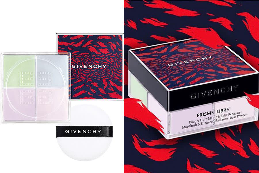 <h3>5) 紀梵希高級訂製限量魅力4G幻彩蜜粉</h3><p>GIVENCHY 4G幻彩蜜粉可以說是蜜粉界的經典了，空氣般輕盈細緻的粉體，綻放宛如四種糖霜般的明亮色彩，能校正肌膚亮度並修飾肌膚瑕疵，創造極為自然的透亮妝感，並散發蛋白石光芒的完美妝效。每次限定款包裝都讓人忍不住收藏，2019年以大量的火焰虎紋佈滿仿皮革的盒蓋，更在正中心烙印了銀色的紀梵希logo，就像是為蜜粉盒穿上了時髦皮革外衣般，從外盒包裝就充滿時尚態度！</p><p>高級訂製限量魅力4G幻彩蜜粉，GIVENCHY，NT.2,350</p><cite>@givenchybeauty - Instagram</cite>