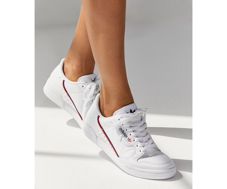 Adidas Originals Continental 80 sneakers in white - $95.20 Photo: ASOS