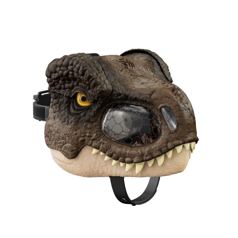 Jurassic World Chomp 'N Roar Tyrannosaurus Rex Mask (Photo: Mattel)