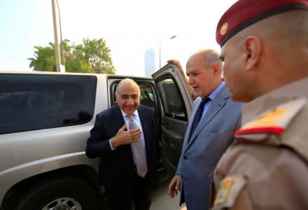 FILE PHOTO: Iraq's Prime Minister Adel Abdul Mahdi arrives for the opening of Baghdad International Fair in Baghdad, Iraq, November 10, 2018. REUTERS/Thaier al-Sudani