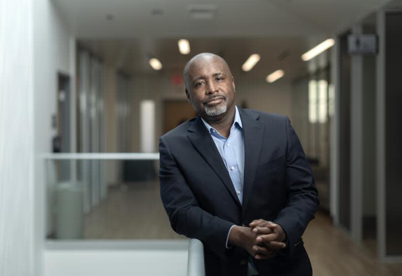 LOS ANGELES, CA - JANUARY 08: Councilmember Marqueece Harris-Dawson is running for reelection for a seat in L.A. City Council District 8 this year. Photographed on Monday, Jan. 8, 2024 in Los Angeles, CA. (Myung J. Chun / Los Angeles Times)