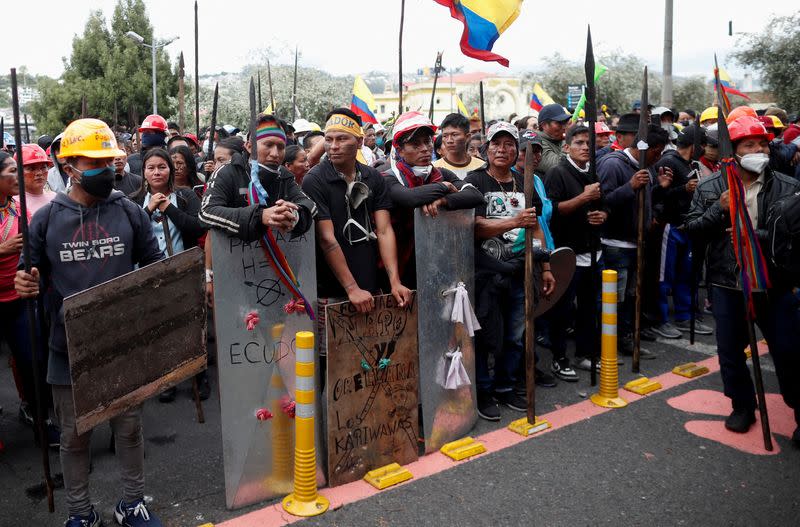 FILE PHOTO: Anti-government protests in Quito