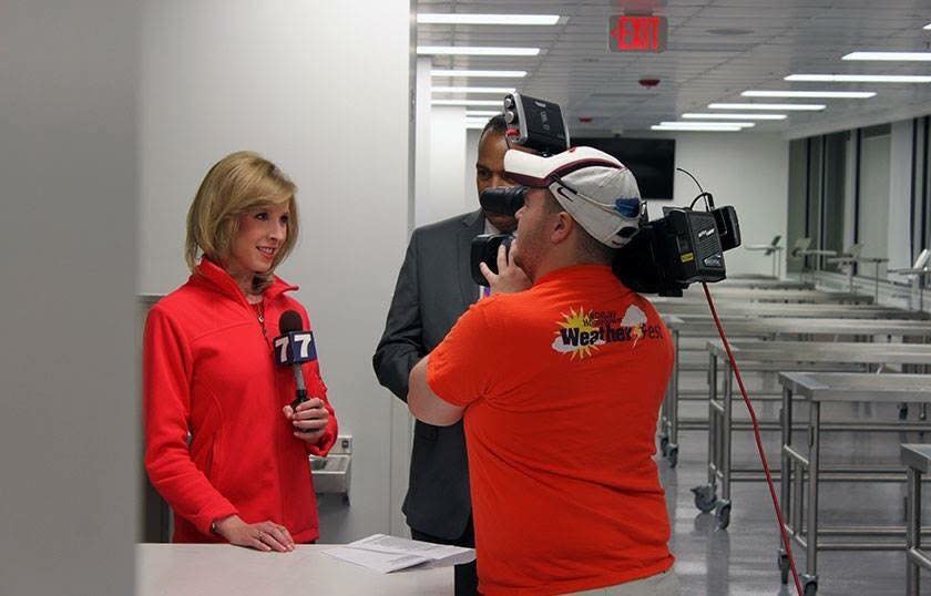 Photographer Adam Ward and TV reporter Alison Parker are seen in this photo from Facebook.