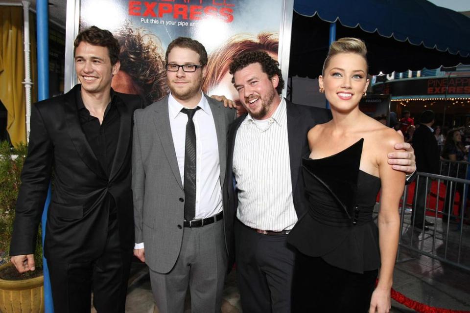 Pineapple Express LA Premiere 2008 James Franco Seth Rogen Danny McBride Amber Heard