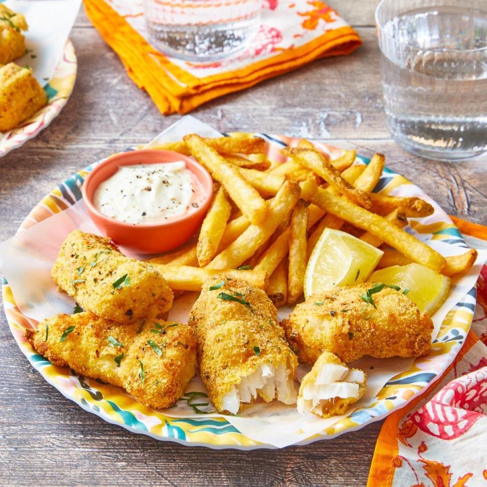 air fryer fish with fries