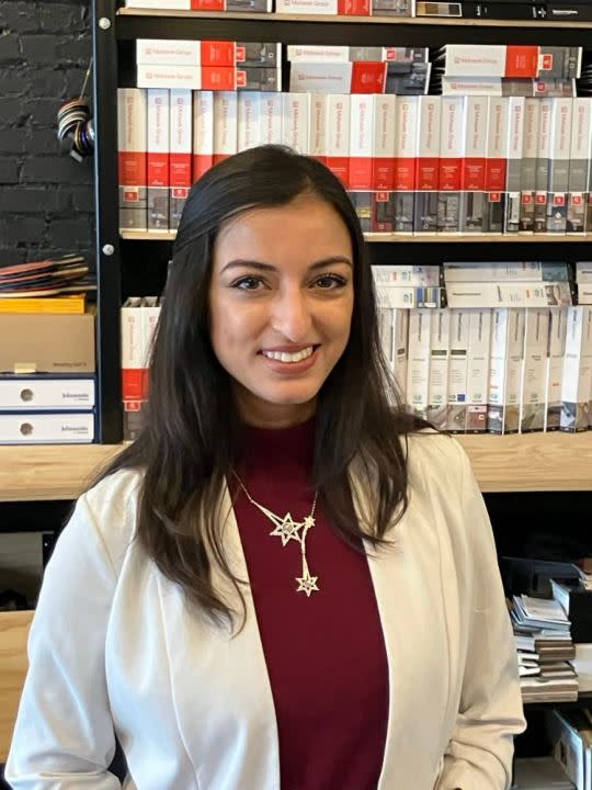 Patel at her East Moline offices Friday, March 1, 2024 (photo by Jonathan Turner).