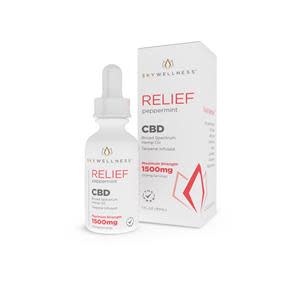 Sky Wellness CBD Relief Tincture SW 1500mg Peppermint