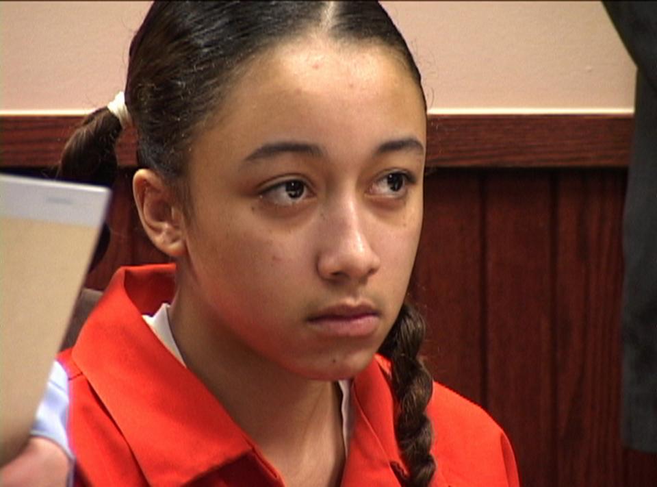 Cyntoia Brown, 16, listens during a 2004 transfer hearing to determine if she should be tried as an adult, as seen in the documentary "<a href="http://www.pbs.org/independentlens/videos/me-facing-life-cyntoias-story/" target="_blank">Me Facing Life: Cyntoia&rsquo;s Story</a>."&nbsp;