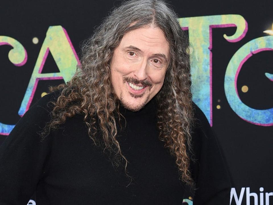 "Weird Al" Yankovic arrives at the premiere of "Encanto" on Wednesday, Nov. 3, 2021, at the El Capitan Theatre in Los Angeles. (