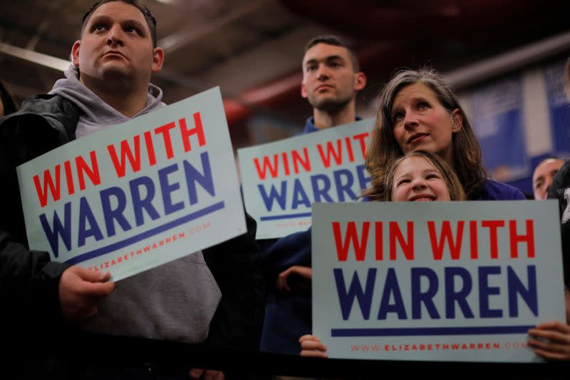 Democratic 2020 U.S. presidential candidate Warren campaigns in Concord