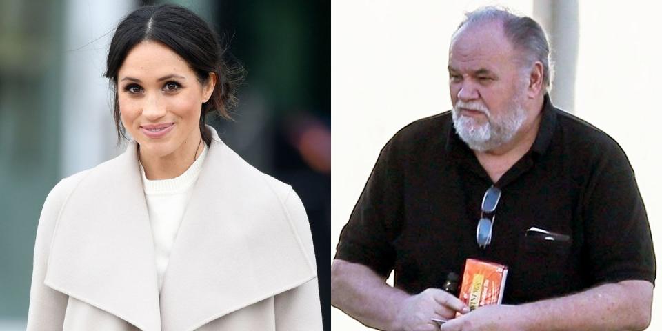 Thomas Markle is reportedly heading back to hospital after suffering further chest pains. Source: Harper’s Bazaar