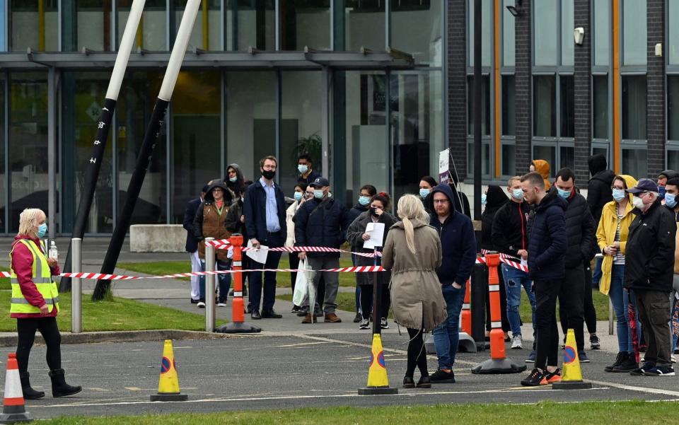 Covid Bolton - Paul ELLIS/AFP