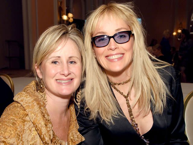 <p>J.Sciulli/WireImage</p> Kelly Stone and Sharon Stone during 3rd Annual "Hollywood Bag Ladies" Lupus Luncheon.