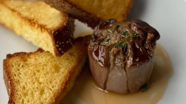 Chicken liver terrine with brioche toast