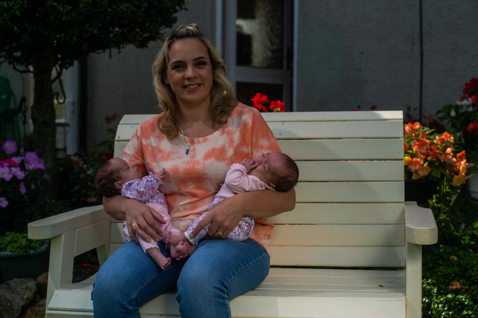 Mum of twins born with coronavirus has spoken of their 'miracle' recovery