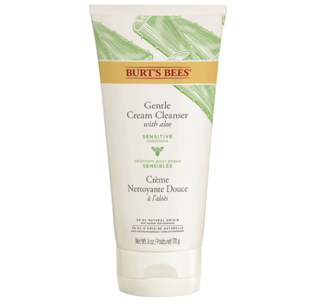 Burt’s Bees Sensitive Facial Cream Cleanser. Image via Amazon.