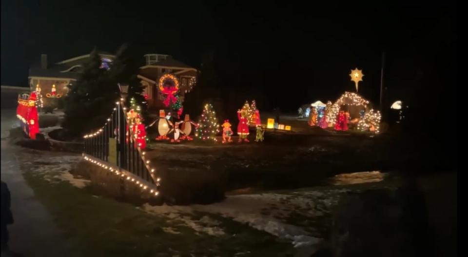 The Moncton house on 1150 Elmwood has been decorated for more than four decades with Christmas lights.