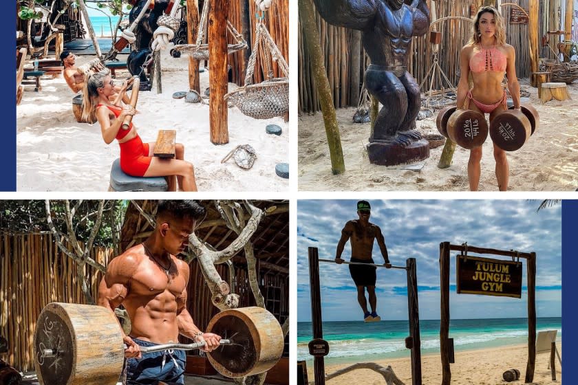 Photo collage for story about Tulum Jungle Gym