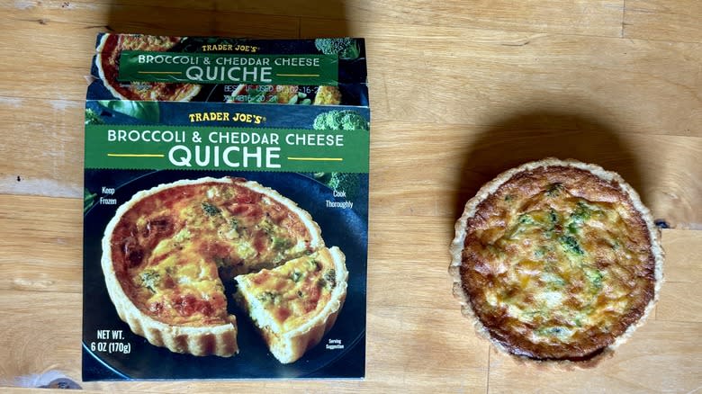 Box and a small quiche