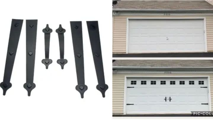 A set of six garage magnets