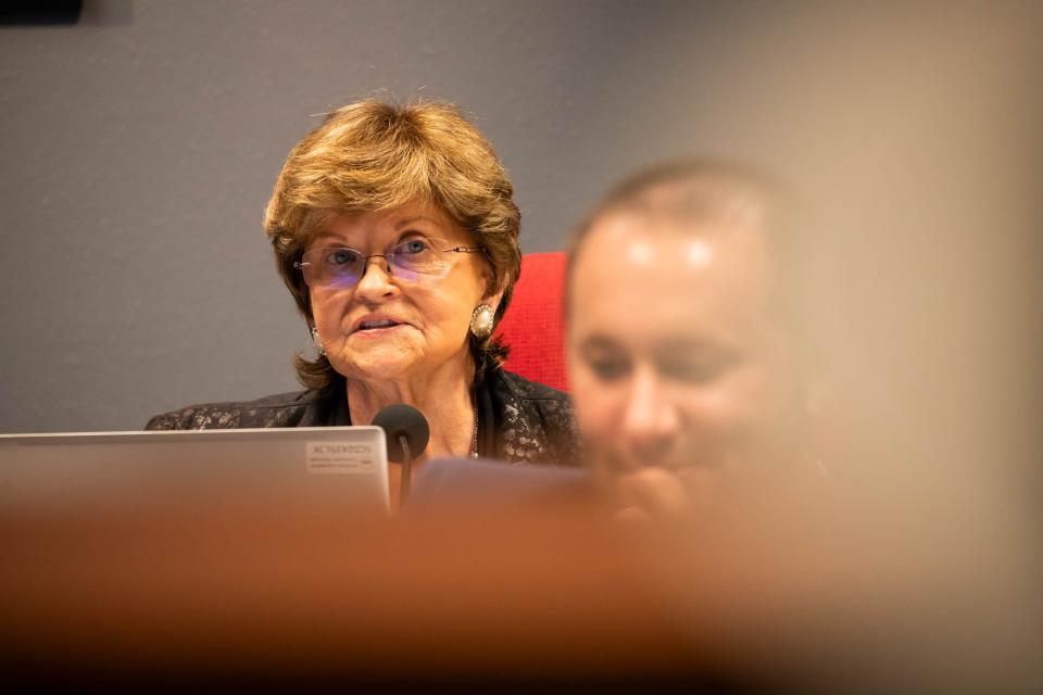 Rep. Gail Griffin during a House NREW committee hearing inside the House of Representatives in Phoenix on Jan. 23, 2024.