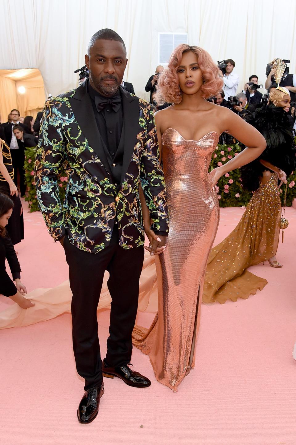 Idris Elba and Sabrina Dhowre make their Met Gala debut as a married couple days after Moroccan wedding