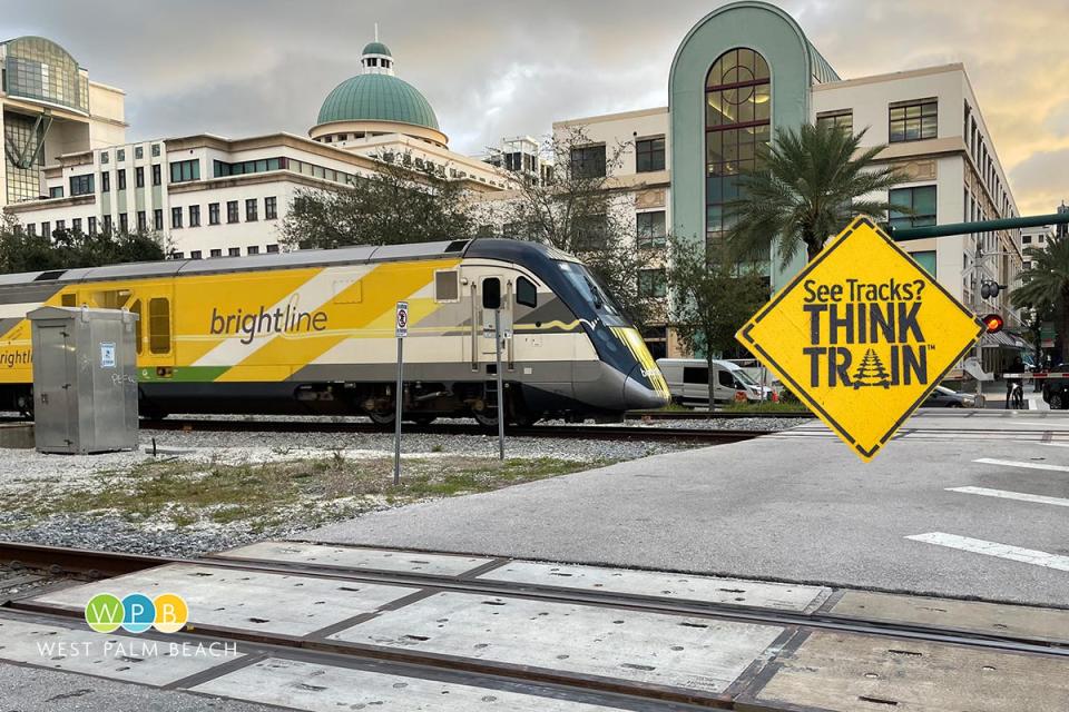 Mayor Keith A. James and the City of West Palm Beach have unveiled a railway safety campaign to encourage and empower the public to make good choices at highway-rail grade crossings. Mayor James announced at a news conference on Wednesday, December 7, 2022, at 10 a.m., where he encouraged the public to ‘See Tracks, Think Train.’ The campaign is designed to encourage pedestrians to look up both ways before crossing the railroad tracks, and to urge motorists and bicyclists to use caution.